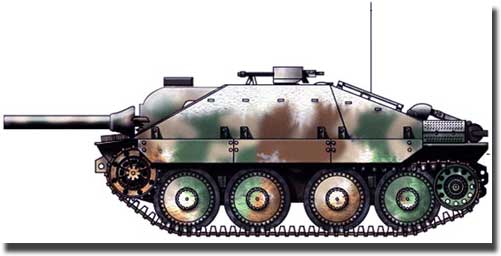 Jagdpanzer 38(t) Hetzer (Fl) mit 14 mm Flammenwerfer