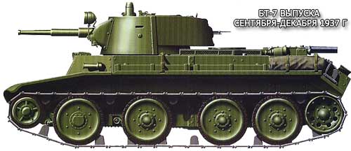 колесно-гусеничный танк БТ-7