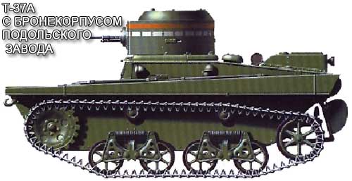 танк с бронекорпусом Подольского завода