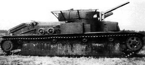 Танк Т-28 с опытной 76-мм пушкой