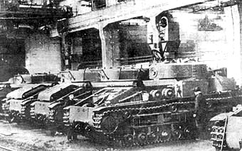 Сборка танков Т-28 