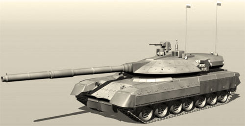 Одна из возможных компоновок танка проекта "Армата" Танк "Армата"