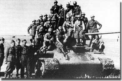 Захваченный танк Т-34