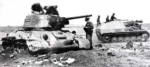 Подбитый танк Т-34