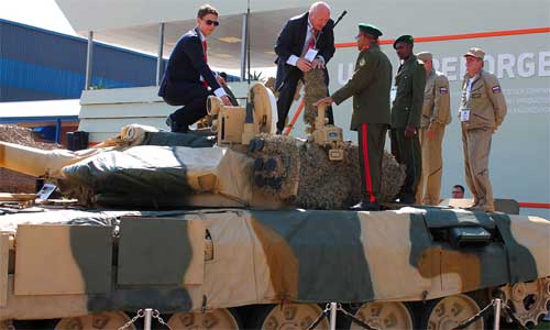Натурный образец танка Т-72 "Уралвагонзавода" "Africa Aerospace & Defence-2012"