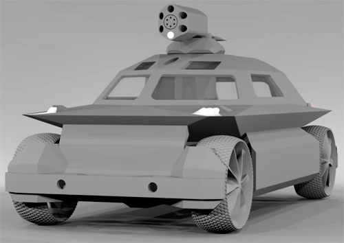 Работа Александра Габышева из Якутии "Боевой транспортный автомобиль XXI века"