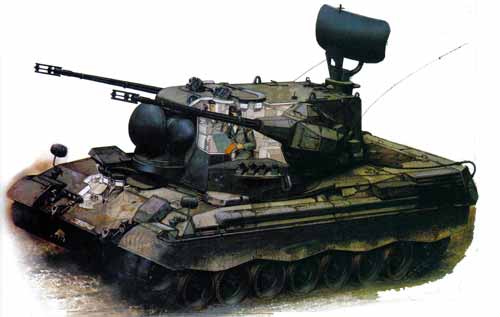 "Gepard" - немецкая зенитная самоходная установка ЗСУ "Гепард"