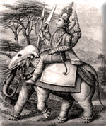 Индра на боевом слоне
