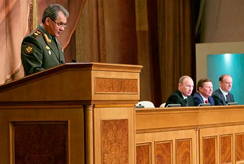 Министр обороны Российской Федерации генерал армии Сергей Шойгу Министр обороны Российской Федерации генерал армии Сергей Шойгу
