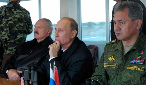 Президенты России и Белоруссии проинспектировали завершающий этап российско-белорусских стратегических учений "Запад-2013" Международные учения "Запад-2013"