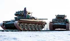Модернизированные танки Т-72Б3 Российский танк
