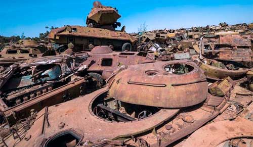 Кладбище танков после Войны за независимость Эритреи