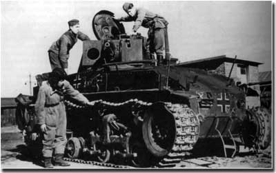 Подбитый немецкий танк