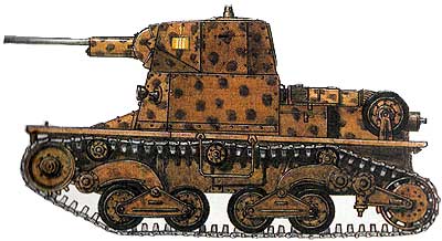 Итальянский танк - 1941 г. Ливия.