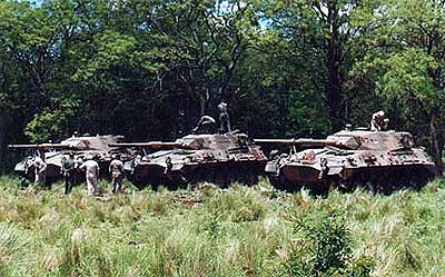 Основной боевой танк ТАМ на учениях