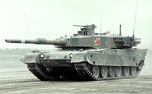 Японский танк оснащен системой защиты от оружия массового поражения
